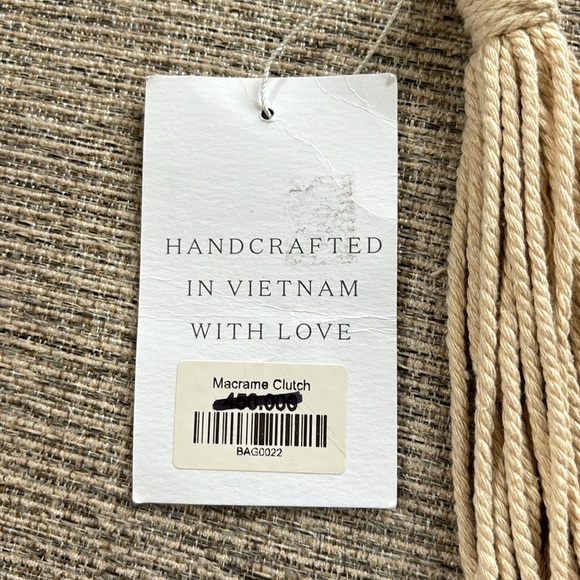 Sunday Boho macrame crocheted clutch NWT - Picture 5 of 5